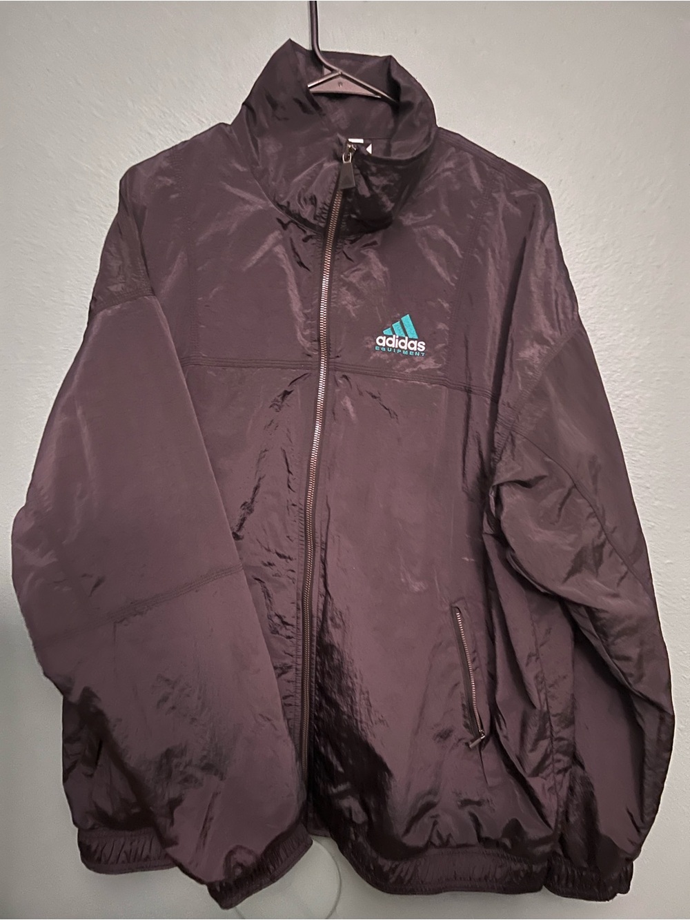 Adidas black Full-Zip Windbreaker Jacket
